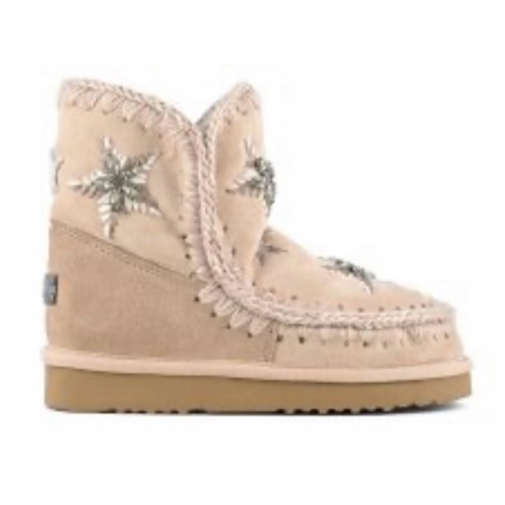 MOU Stars and Rhinestones boot in Robe color sz 38 (7.5) worn once!